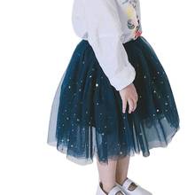 1-9Y Galaxy Star Sequins Baby Girl Skirt Tutu Kids Girl Princess Mesh Party Dance Ballet Skirts Tule Skirt Girls Children Skirt 2024 - buy cheap