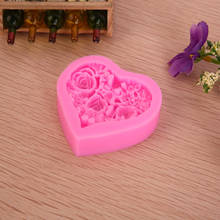 Flower Heart Shape Fondant Cake Silicone Mold Pastry Chocolate Mould DIY Cake Decoration Baking Tools Candy Biscuits Molds 2024 - buy cheap