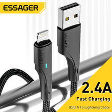 Essager 2.4A USB Cable For iPhone 14 13 Plus Pro Max X 8 7p Fast Charging Mobile Phone Cable for iPad Pro Charger Data Wire Cord 2024 - buy cheap