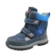 Botas de nieve para niños pequeños y grandes, zapatos de invierno impermeables de cuero PU, botas de nieve resistentes, EUR 33-38 2024 - compra barato