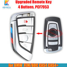 Keyecu-chave de carro 4 botões, 315mhz/433mhz/868mhz, pcf7953, para bmw cas4, cas4 + f, plataforma x3, x4, m3, entre 2011 e 2017 2024 - compre barato