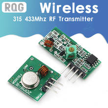 Transmissor rf e kit módulo receptor 43 mhz, ligação para arm/mcu wl diy 433mhz/315mhz wireless para kit arduino diy 2024 - compre barato