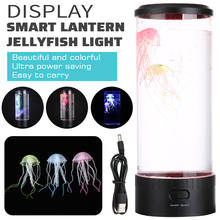 Jellyfish Tank Mood Light Relaxing LED Colour Changing Table Desk Lamp Night Light 5V 2.5W For Home Room Decor 2024 - buy cheap