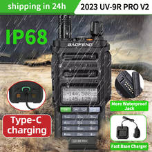 2023 Baofeng UV-9R Pro V1 V2 Waterproof IP68 Walkie Talkie Type-c Charger Powerful UHF VHF Long Range UV-9R Plus Ham CB Radio 2024 - buy cheap