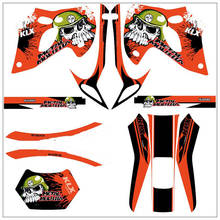 Conjunto completo de adesivos gráficos com 3m, personalizado, para kawasaki, klx250, klx300, 1993, 1994, 1995, 1996, 1997, 250 2024 - compre barato