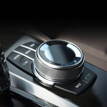 New Car Multimedia Button Cover Trim Knob Sticker for BMW E90 E91 F10 F11 F18 F12 F20 F22 F32 F30 F31 F01 F25 F26 F48 E70 E71 2024 - buy cheap