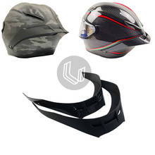 Carbon fiber appearance Motorcycle Rear trim helmet spoiler case for Pista corsa GPR GPRR 2024 - buy cheap