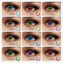 Контактные линзы для глаз EYESHARE, цветные, коричневые, зеленые, многоцветные, для косплея аниме 2024 - купить недорого