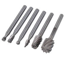 6pcs For Dremel Rotary Tools HSS Mini Drill Bit Set Cutting Routing Router Grinding Bits Milling Cutters for Wood Carving Cut 2024 - buy cheap