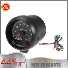 Tacómetro Universal Negro para coche, 3,75 ", luz blanca Inter Shift 0-8000 RPM 2024 - compra barato