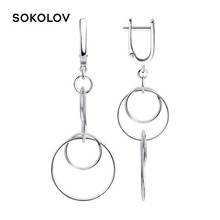 SOKOLOV-pendientes de gota en plata para hombre y mujer, joyería a la moda, aretes largos, 925 2024 - compra barato