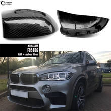 High Gloss Finished Carbon Fiber + ABS Rearview Mirror Covers for BMW 2015 - 2019 X5M X6M F85 F86 Great Fitment UV Cut 2024 - buy cheap