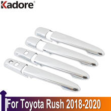 For Toyota Rush 2018 2019 2020 Carbon Fiber Door Handle Cover Trim Car styling Sticker Exterior Accessories 2024 - buy cheap