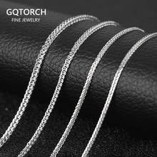 S925 Sterling Silver Necklace for Men and Women Simple Fashion Elegant Couple Jewelry 2024 - buy cheap