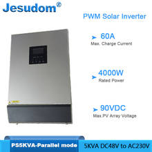 Inversor Solar en paralelo de 5000VA integrado, controlador de carga PWM PV de 48V50A con cargador de CA de 60A 2024 - compra barato