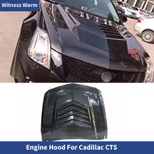Carbon Fiber Front Engine Hood Bonnets Engine Covers Car Styling for Cadillac Cts Car Body Kit 2008-2012 2024 - buy cheap