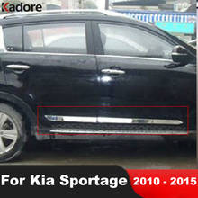 For KIA Sportage R 2010 2011 2012 2013 2014 Chrome Side Door Body Trim Decoration Molding Strip Panel Hoods Car Styling 4pcs 2024 - buy cheap