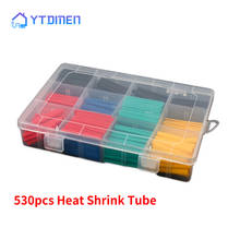 530pcs Insulation Cable Sleeve Heat Shrink Tube Wrap Wire Cable Protector Sleeves 2: 1 Shrinkable Shrink Tubing Assortment Kit 2024 - buy cheap