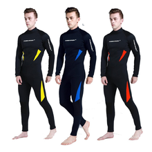 3MM Lycra Neoprene Scuba Wetsuit Equipment Men Snorkeling Jumpsuit One piece Long Sleeve Triathlon Spearfishing Surf SwimWear 2024 - buy cheap