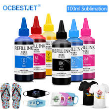 100ML*6 T-shirt Dye Sublimation Ink 2022 For Epson L805 L1800 P50 1390 1400 1410 Printer Heat Press Transfer to Mug Garment 2024 - buy cheap