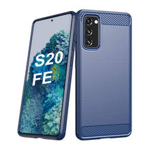 For Samsung Galaxy S20 FE 5G S20 Fan Edition S20 Lite Note 20 S20 Ultra  A20e A10e Bumper Carbon Fiber Shockproof Case Cover 2024 - buy cheap