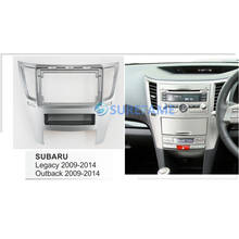 Panel de Radio Fascia para coche de 9 pulgadas para Subaru Legacy, Outback 2009-2014 (rueda derecha), Kit de tablero, consola facial, adaptador de bisel, embellecedor de placa 2024 - compra barato