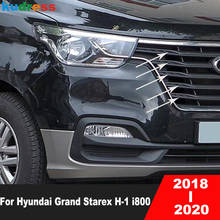 Rejilla central cromada para coche, accesorio para Hyundai Grand Starex H-1 i800 2018-2020 ABS, tiras de montaje de parrilla de carreras, accesorios de estilismo 2024 - compra barato