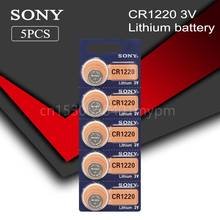 5 шт./лот Sony 100% оригинальный CR1220 кнопочный Аккумулятор для часов автомобильный пульт дистанционного управления cr 1220 ECR1220 GPCR1220 3v литиевая батарея 2024 - купить недорого