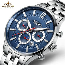 AESOP Mechanical Watch Men Business Fashion Automatic Watches Stainless Steel Luxury Luminous Wristwatch Clock Religio Masculino 2024 - buy cheap