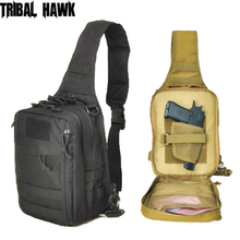 Molle-bolso de hombro táctico para pistola, mochila de pecho para caza, accesorios militares del Ejército 2024 - compra barato