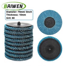 2-30Pcs 75mm Flap Disc Zirconia Sanding Disc For 3" Angle Grinder Abrasive Tool 2024 - buy cheap