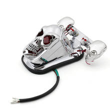 Motorcycle Skull LED Turn Signal w/Rear Brake Tail Light Quad ATV For Harley Dual Sport bike Cruiser Bobber Chopper 2024 - buy cheap