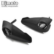 Bjmoto led handguards mão guarda com luz para honda kawasaki yamaha atv motocross pit bicicleta sujeira fora da estrada enduro corrida 2024 - compre barato