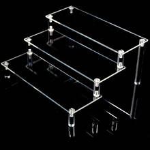 Acrylic Transparent Three-layer Jewelry Wallet Cosmetics Organizer Display Toy Jewelry Display Counter Display Stand 2024 - buy cheap