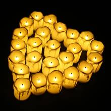 Flameless Candles Battery Operated Led Tealight Small With Electric Flickering Flame Best For Romantic Decor Warm White/Yellow 2024 - buy cheap