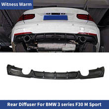 F30 Carbon Fiber Rear Bumper Exhaust Diffuser Lip Spoiler for Bmw 3 Series F30 328i 320i M-tech Sport Bumper 2024 - buy cheap