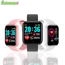 D20-reloj inteligente Y68 para hombre y mujer, pulsera con Monitor de ritmo cardíaco y presión arterial, rastreador de sueño, para Android e IOS 2024 - compra barato