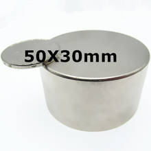 Neodymium Magnet N52 50x30 mm Strong round Magnet NdFeB Rare Earth D40-50mm Powerful Permanent Search BIg Magetic 2024 - compre barato