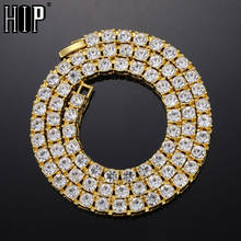 Хип-хоп 5 мм мужское ожерелье s + браслет 1 ряд Стразы колье Bling Кристалл теннисная цепочка на шею для мужчин ювелирные изделия 2024 - купить недорого