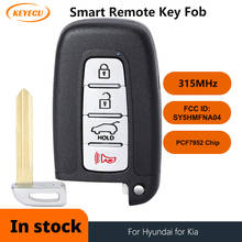 Mando a distancia KEYECU Fob 4 botones 315MHz PCF7952 para Kia para Hyundai 2011 2012 2013 2014 2015 2016 2017 SY5HMFNA04 hoja izquierda 2024 - compra barato