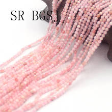 Free Shipping 2mm Faceted Pink Opal Gems Stone Spacer Bail Seed Round Beads Strand 15" 2024 - compre barato