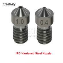 3D Printer Parts Hardened Steel V6 Nozzles 0.2/0.3/0.4/0.6mm For Ender 3 E3D Hotend Titan Extruder Prusa I3 MK3 High Temperature 2024 - buy cheap