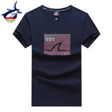 Мужская Уличная футболка с коротким рукавом, с буквенным принтом Tace & Shark, брендовая футболка, homme camisetas, лето 2019 2024 - купить недорого