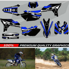 Juego completo de pegatinas, pegatinas gráficas personalizadas con números y nombre gratis para Yamaha WR450F, WRF450, 2012, 2013, 2014, 2015, 450WRF, WR 450F 2024 - compra barato