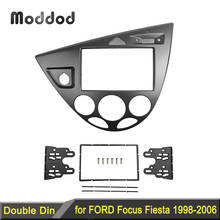 Panel estéreo de doble Din para coche Ford Fiesta Focus, Kit de molduras de instalación para reacondicionamiento de Radio y salpicadero 2024 - compra barato