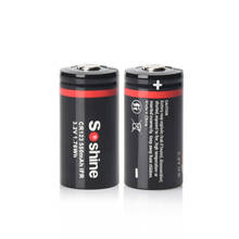 Soshine IFR CR123 3.2V 550mAh LiFePO4 Rechargable Battery With Battery Box Holder 2024 - buy cheap