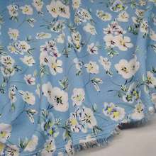 Chiffon Dress Fabric Crimp Cloth Printed Floral Printed Scarf Tissue Fabric Summer Material 2024 - buy cheap