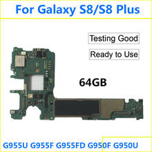 Placa base Original para Samsung Galaxy S8 Plus, G955F, G955FD, G950F, S8, G950FD, G950F, G950U, 64GB, desbloqueado, Knox 0*0 2024 - compra barato