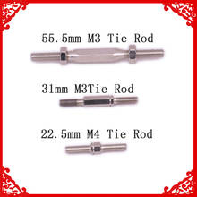 1PC #45 Steel 22.5mm 31mm Long M3 Tie Rod 55.5mm Long M4 For 1/10 Rc Model Car N10216 N10217 N10218 Hopup Part 2024 - buy cheap