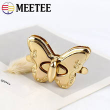 Meetee 2/4Pcs 25x25mm Handbag Bag Metal Lock Buckle Twist Turn Locks Clasps Snap for Bags Purse Making DIY Clasp Closure BF308 2024 - buy cheap